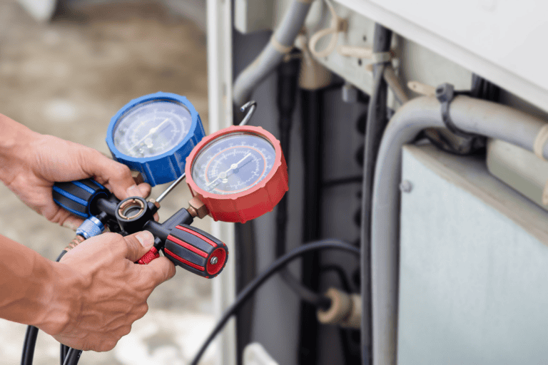 how to check refrigerant level in ac