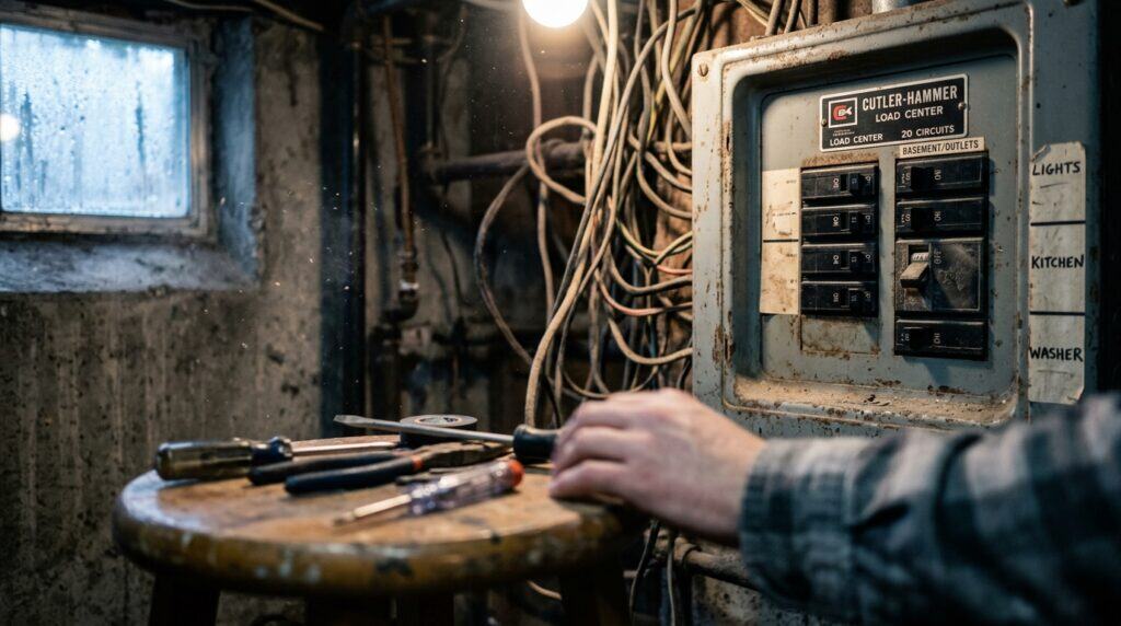 Tripped circuit breaker