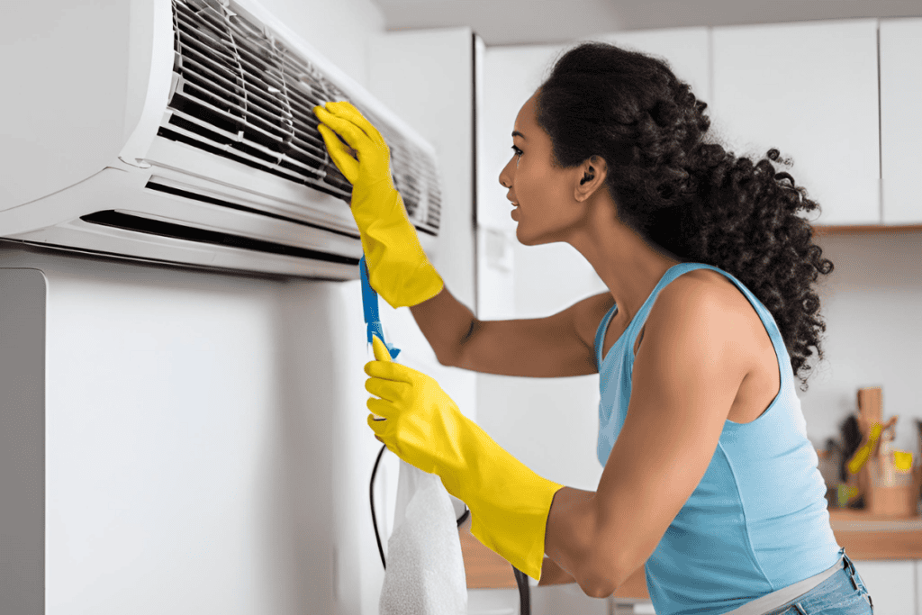 how to clean air conditioner wall unit