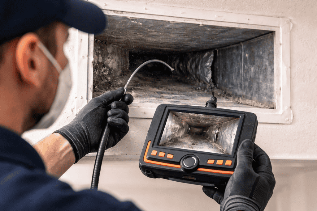 Inspecting the air duct